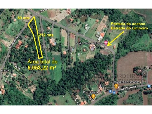 Foto do Terreno - Condomínio Chácaras Itaúna  - Terreno à venda com 5.053 m² por R$ 400.000,00 -  Estrada dos Pioneiros - Ibiporã, PR | Premier Imóveis