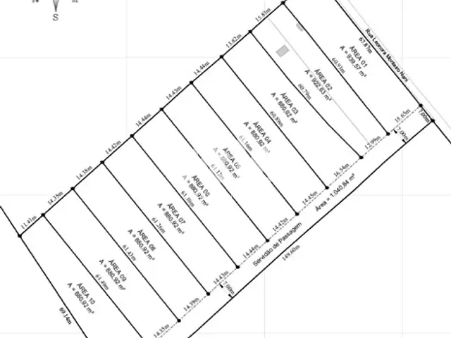 Terreno com 880m², à venda, no bairro Área Rural de Taubaté em Taubaté
