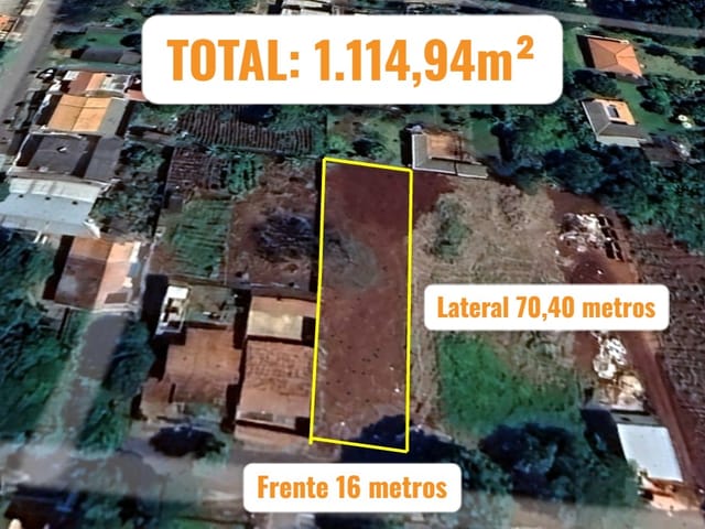 Foto do Terreno - TERRENO DE 1.114,94m² COM PERFIL COMERCIAL / RESIDENCIAL NA FRENTE DA ESCOLA EDSON GIACOMINI. | J. Mareze Imóveis Ltda