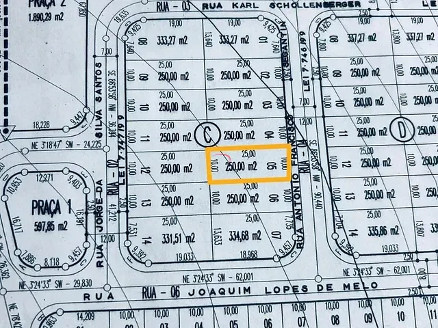 Terreno com 250m², à venda, no bairro Garden Park Residence em Londrina