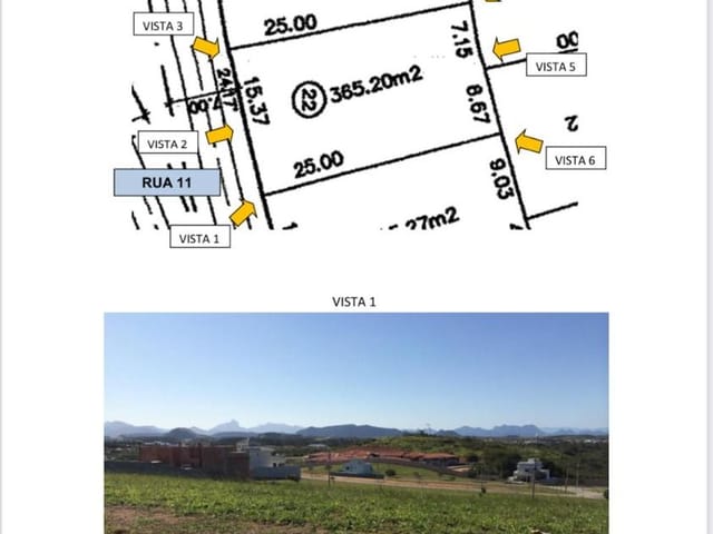 Terreno com 365m², à venda, no bairro Loteamento Extensao Do Serrama em Rio das Ostras