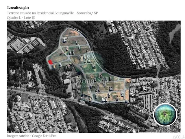 Terreno com 472m², à venda, no bairro Além Ponte em Sorocaba