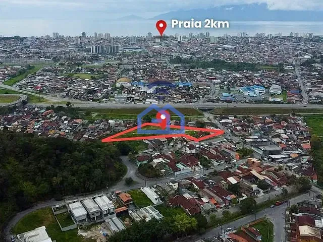 Terreno com 8200m², à venda, no bairro Tinga em Caraguatatuba