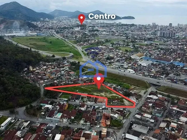 Terreno com 8200m², à venda, no bairro Tinga em Caraguatatuba