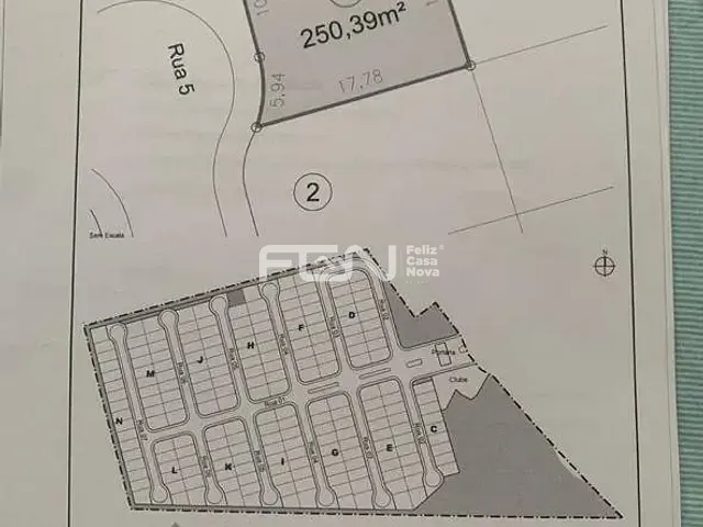 Terreno com 250m², à venda, no bairro Centro em Camaçari