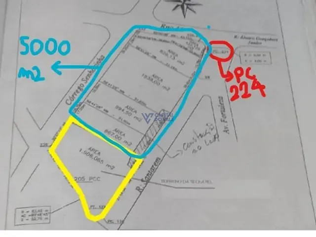 Terreno com 1906m², à venda, no bairro Parque Industrial em São José dos Campos