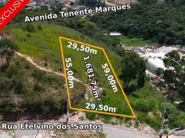 Terreno com 1600m², à venda, no bairro Chácara do Solar II (Fazendinha) em Santana de Parnaíba