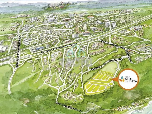 Terreno com 250m², à venda, no bairro Itapecerica em Taubaté