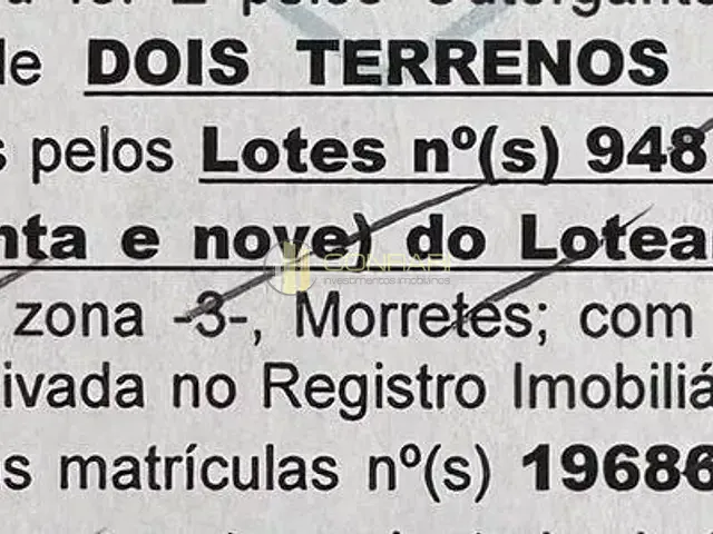 Terreno com 252m², à venda, no bairro MORRETES em Itapema