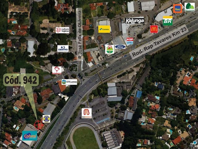 Terreno com 1319m², à venda ou para alugar, no bairro Parque São George em Cotia