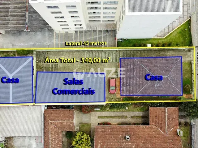 Terreno com 540m², à venda, no bairro Alto da Rua XV em Curitiba