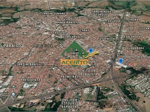Terreno com 18000m², à venda, no bairro Casa Nova em Araçatuba