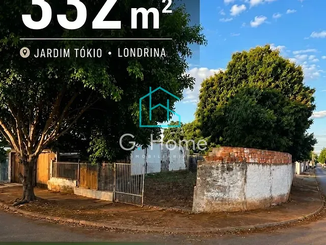 Terreno com 332m², à venda, no bairro Jardim Tókio em Londrina