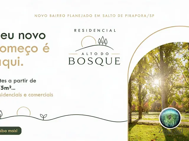 Terreno com 175m², à venda, no bairro Jd. Aurea em Salto de Pirapora