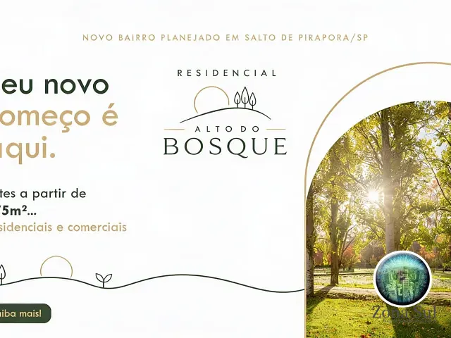 Terreno com 175m², à venda, no bairro Jd. Aurea em Salto de Pirapora