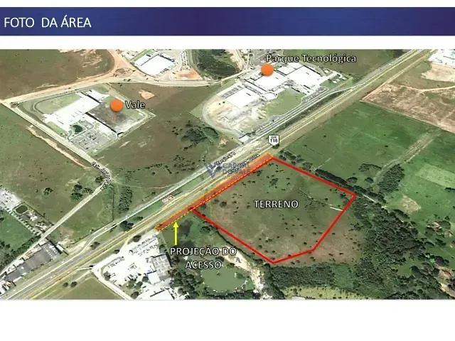 Terreno com 90000m², à venda, no bairro Eugênio de Mello em São José dos Campos