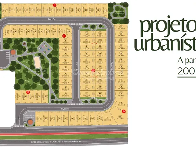 Terreno com 200m², à venda, no bairro Núcleo Urbano Bom Jardim em Jaguariúna