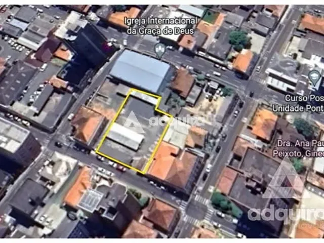 Terreno com 1157m², à venda, no bairro Centro em Ponta Grossa