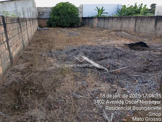 Terreno à venda, no bairro Jardim Bougainville em Sinop