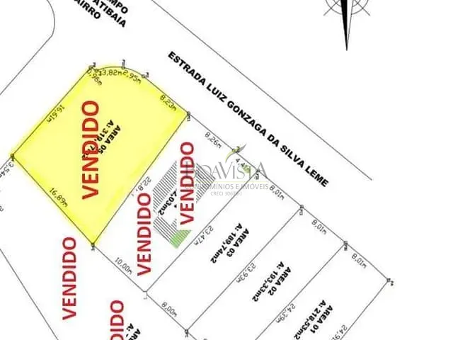 Terreno com 219m², à venda, no bairro SERRA NEGRA em Bom Jesus dos Perdões