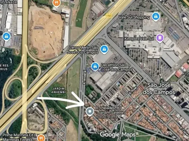 Terreno com 334m², à venda, no bairro Jardim Satélite em São José dos Campos