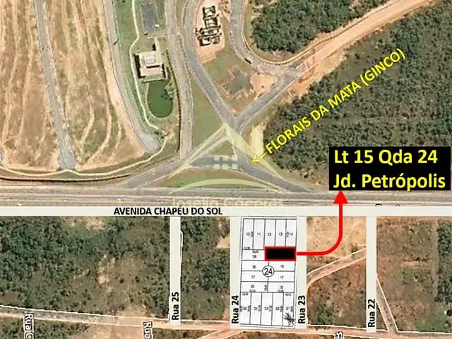 Terreno com 360m², à venda, no bairro JARDIM PETROPOLIS em Várzea Grande