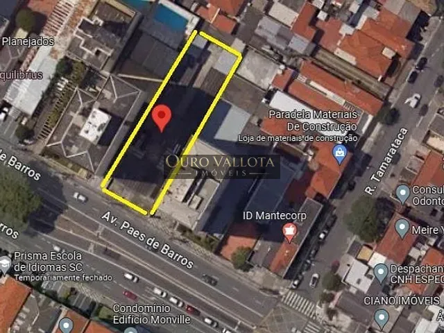 Terreno com 930m², à venda, no bairro Mooca em São Paulo