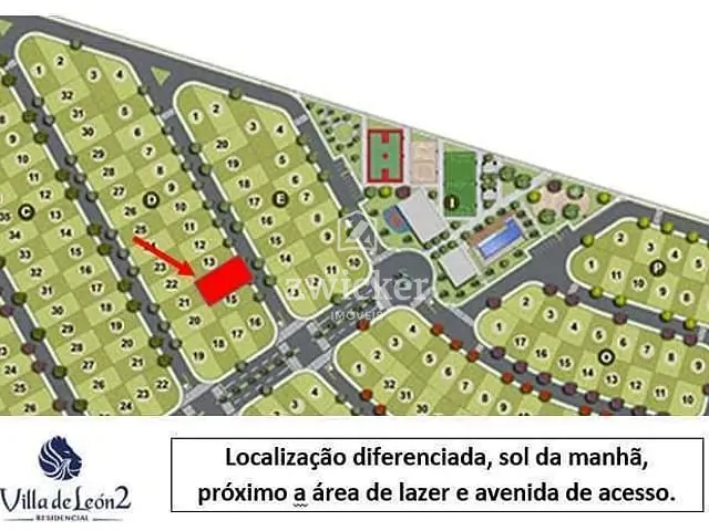 Terreno com 300m², à venda, no bairro Residencial Villa de León em Piratininga