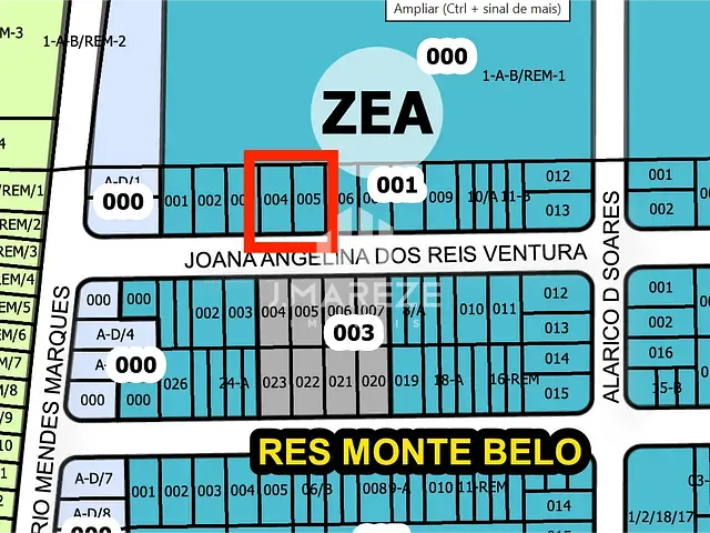 Terreno com 328m², à venda, no bairro Loteamento Monte Belo em Apucarana
