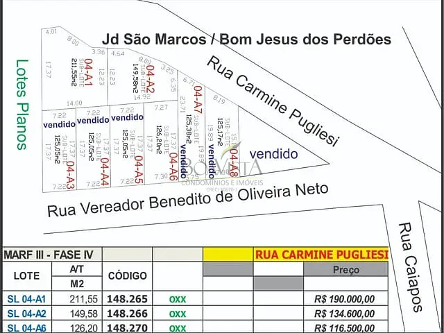 Terreno com 150m², à venda, no bairro Cachoeirinha em Bom Jesus dos Perdões
