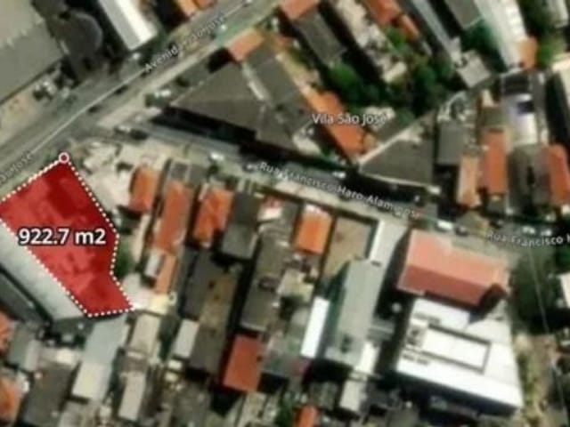 Terreno com 922m², à venda, no bairro Rochdale em Osasco