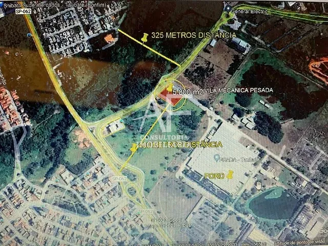 Terreno com 5600m², para alugar, no bairro Parque Senhor do Bonfim em Taubaté