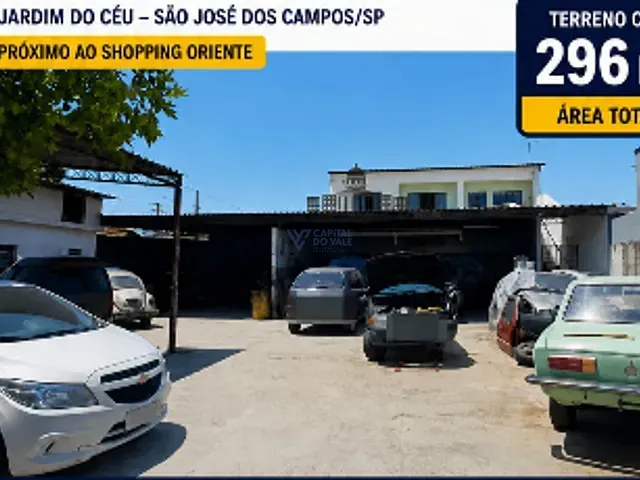 Terreno com 296m², à venda, no bairro Jardim do Céu em São José dos Campos