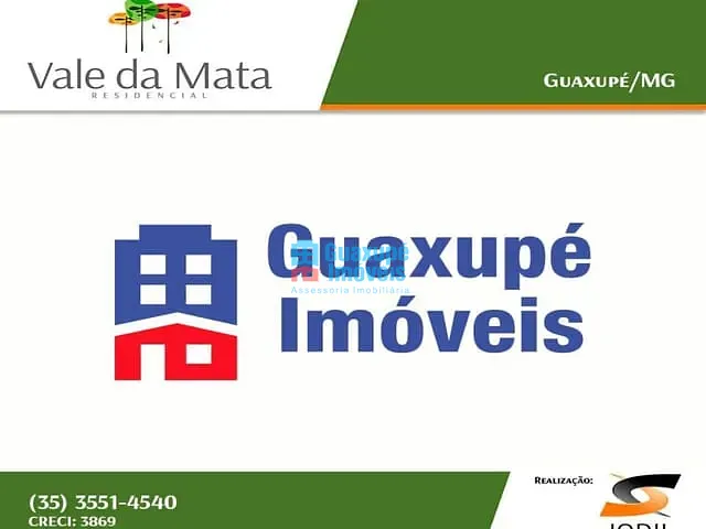 Terreno com 360m², à venda, no bairro RESIDENCIAL VALE DA MATA em GUAXUPÉ