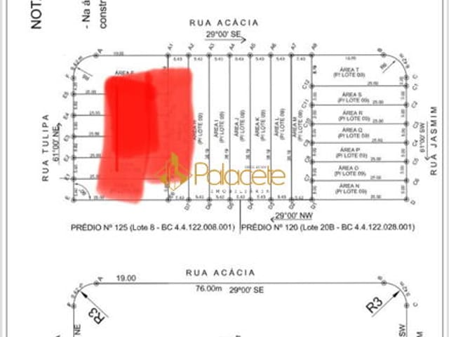 Terreno com 206m², à venda, no bairro Piracangaguá (Chácara Flórida) em Taubaté
