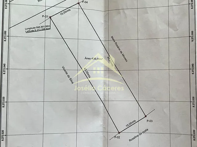 Terreno com 436m², à venda, no bairro Ponte Nova em Várzea Grande