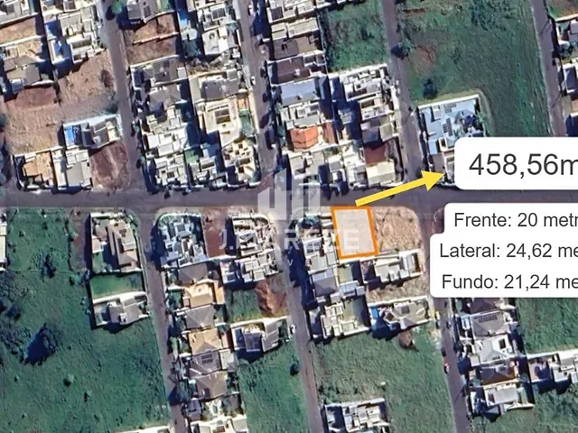 Terreno com 459m², à venda, no bairro Loteamento Residencial Cazarin em Apucarana