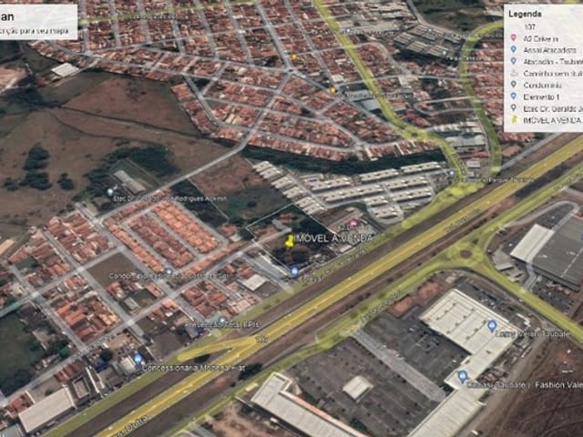 Terreno com 16884m², à venda, no bairro Parque Paduan em Taubaté