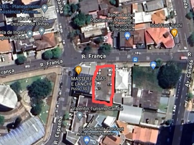 Terreno com 465m², à venda, no bairro Centro em Cambé