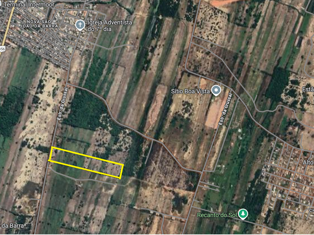 Terreno com 63330m², à venda, no bairro Chatuba em São João da Barra