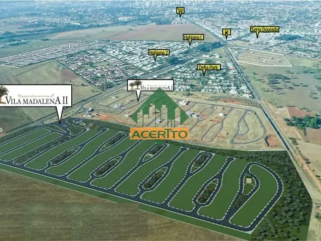 Terreno com 203m², à venda, no bairro Residencial Madalena II em Araçatuba