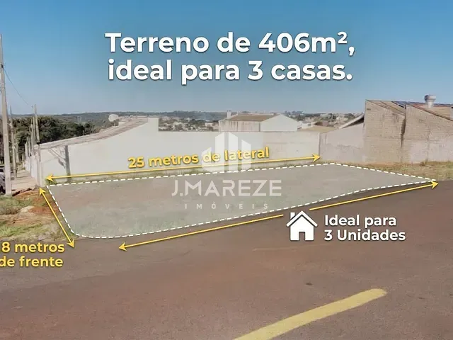 Terreno com 407m², à venda, no bairro Residencial Araucária em Apucarana