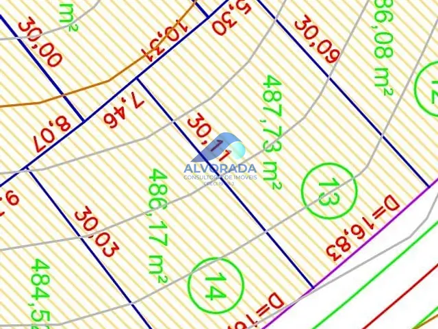 Terreno com 486m², à venda, no bairro Condomínio Residencial Alphaville II em São José dos Campos
