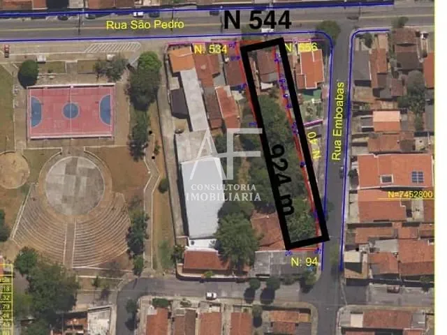 Terreno com 924m², à venda, no bairro Bosque da Saúde em Taubaté