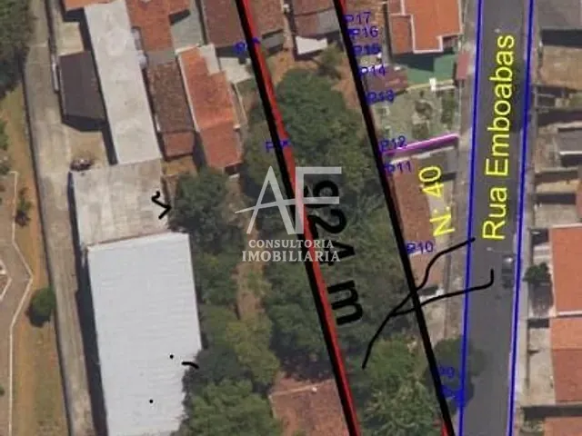 Terreno com 924m², à venda, no bairro Bosque da Saúde em Taubaté