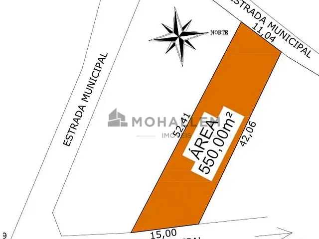 Terreno com 550m², à venda, no bairro Capote em Piranguinho