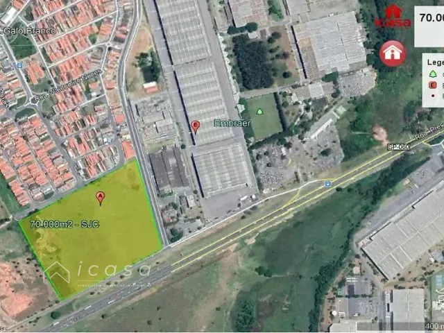 Terreno com 70000m², à venda, no bairro Residencial Armando Moreira Righi em São José dos Campos