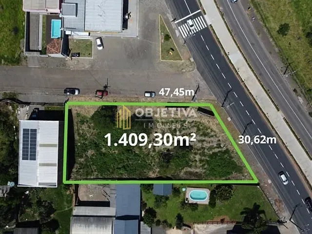 Terreno com 1409m², à venda, no bairro Floresta em Estância Velha
