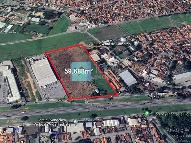 Terreno com 95600000m², à venda, no bairro Vila Sao Carlos em Taubaté
