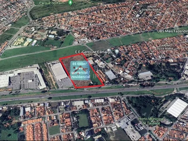 Terreno com 95600000m², à venda, no bairro Vila Sao Carlos em Taubaté